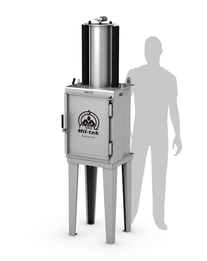 2101s Kruszarka do puszek ze stali nierdzewnej