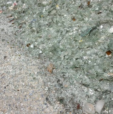 Recykling szkła z kruszarką do szkła